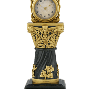 Paul Frey Miniature Gold and Jade Clock
