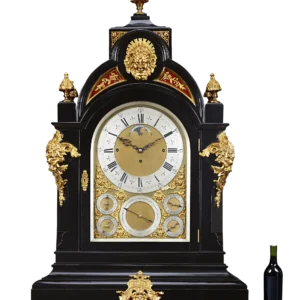Monumental Three-Train Bracket Clock by J.C. Jennens & Sons