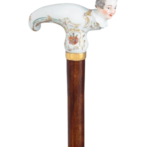 KPM Berlin Figural Cane