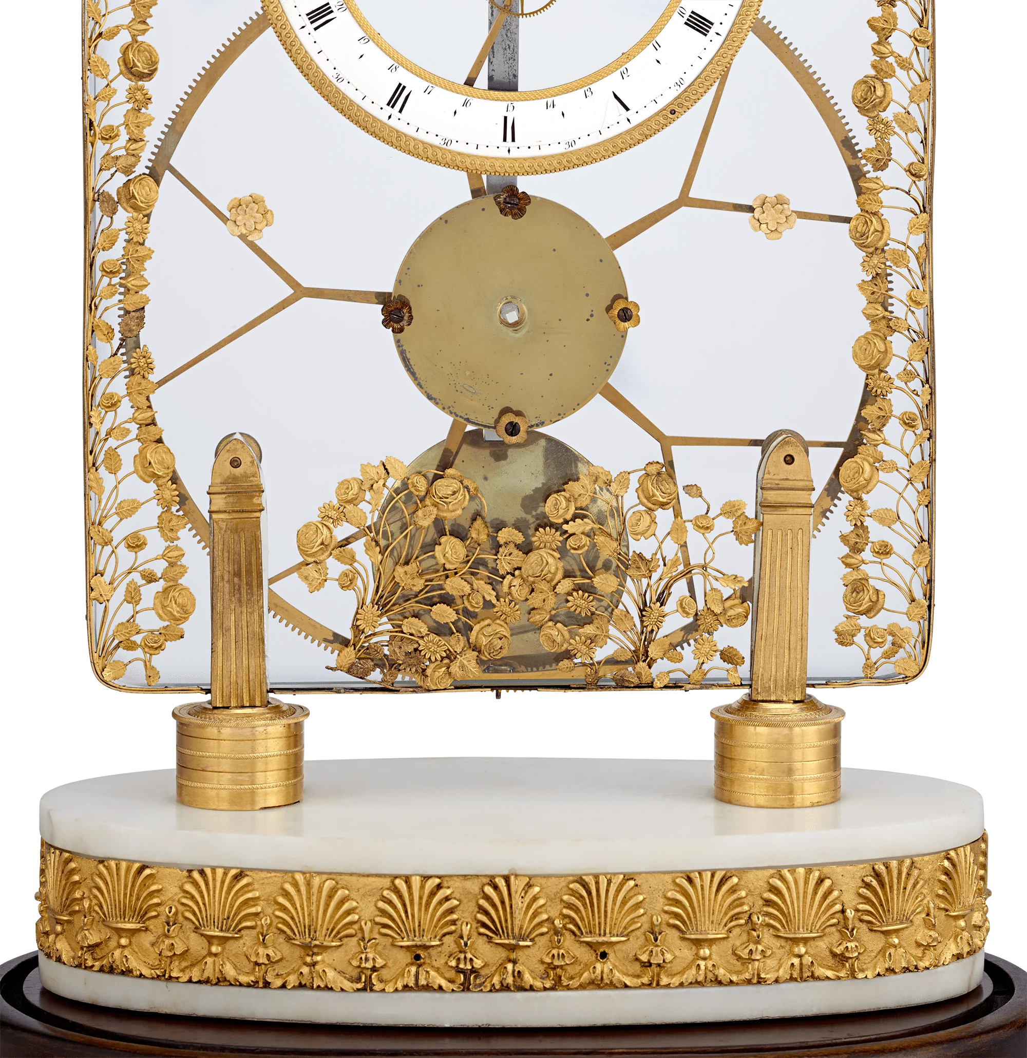 French Great Wheel Skeleton Clock - Image 4