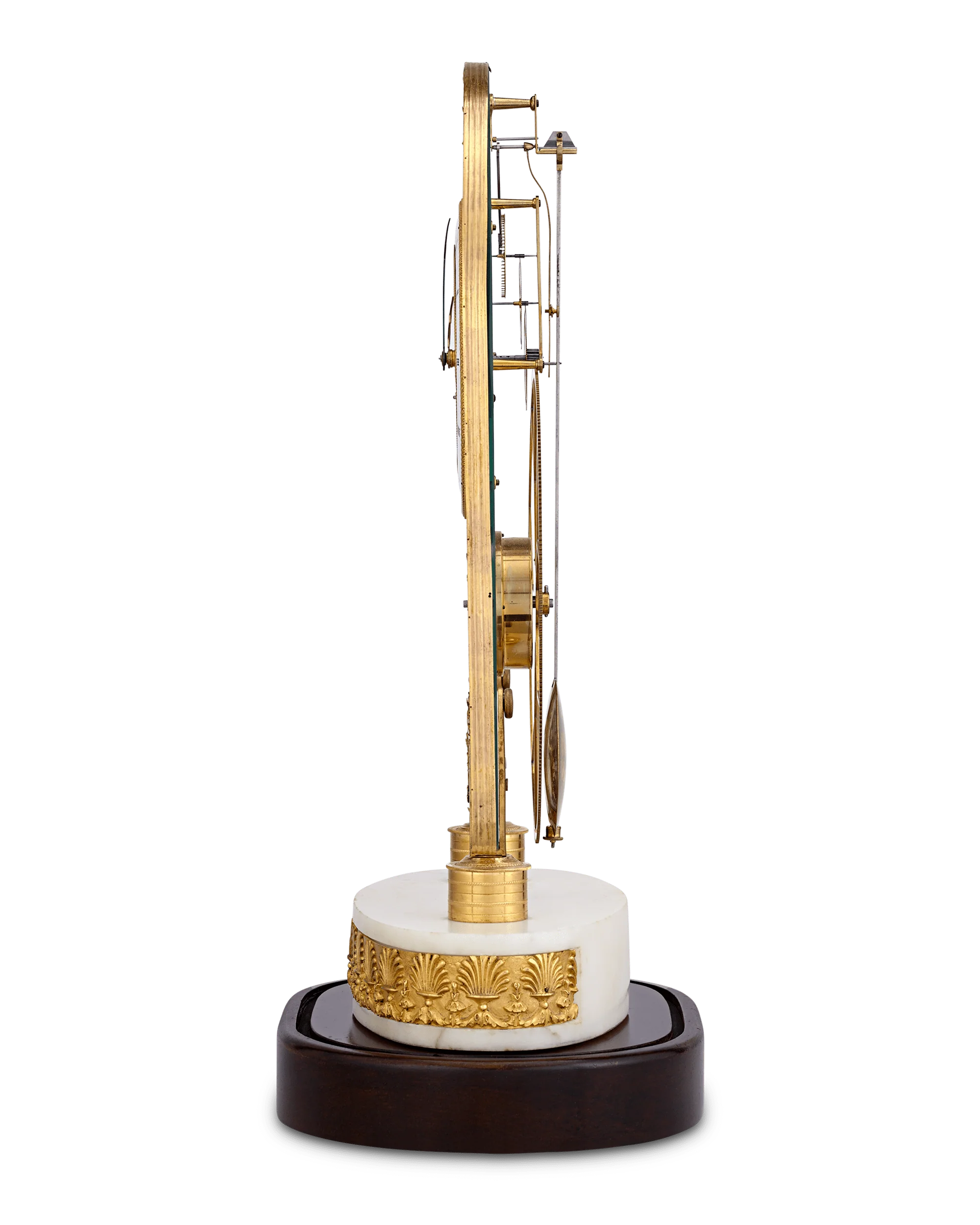 French Great Wheel Skeleton Clock - Image 5