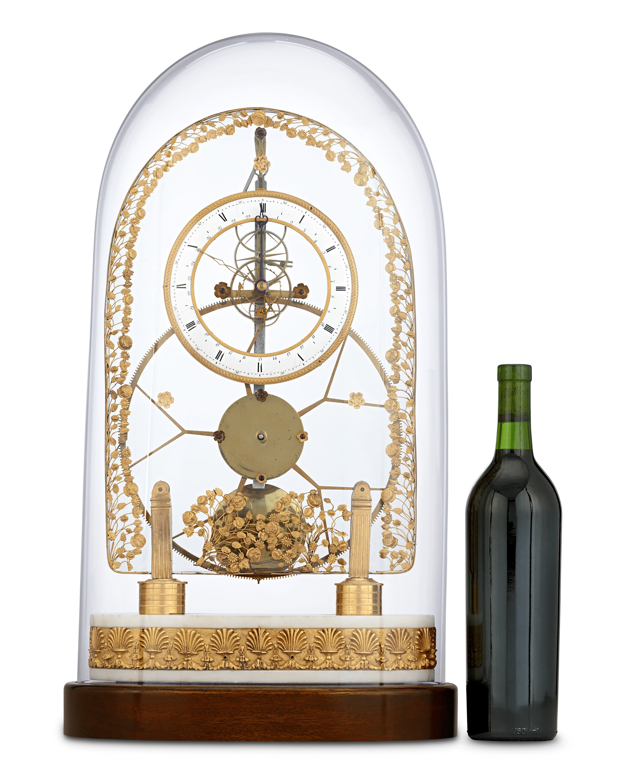 French Great Wheel Skeleton Clock - Image 7