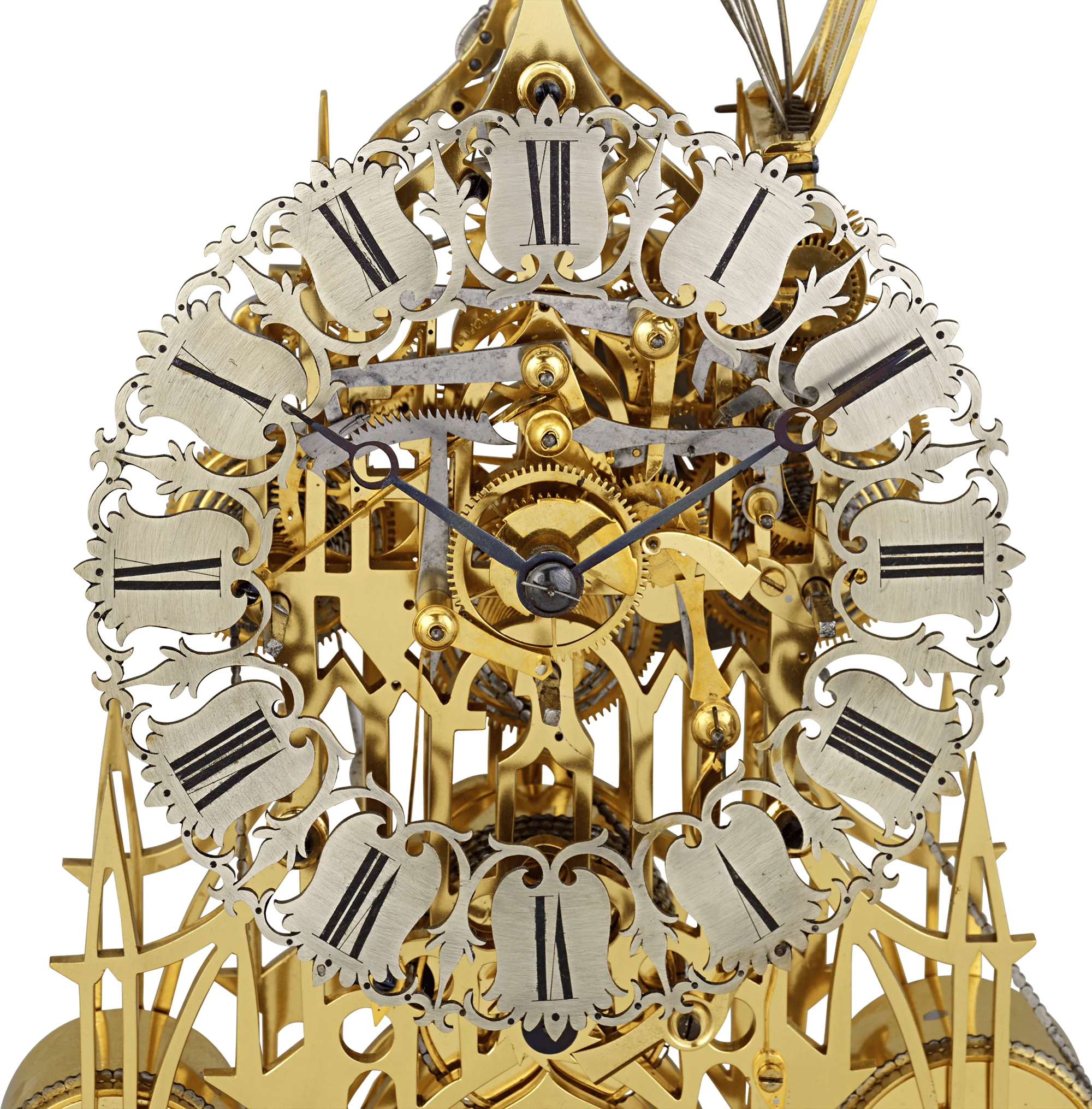 Three-Train Skeleton Clock by Smith & Sons - Image 3
