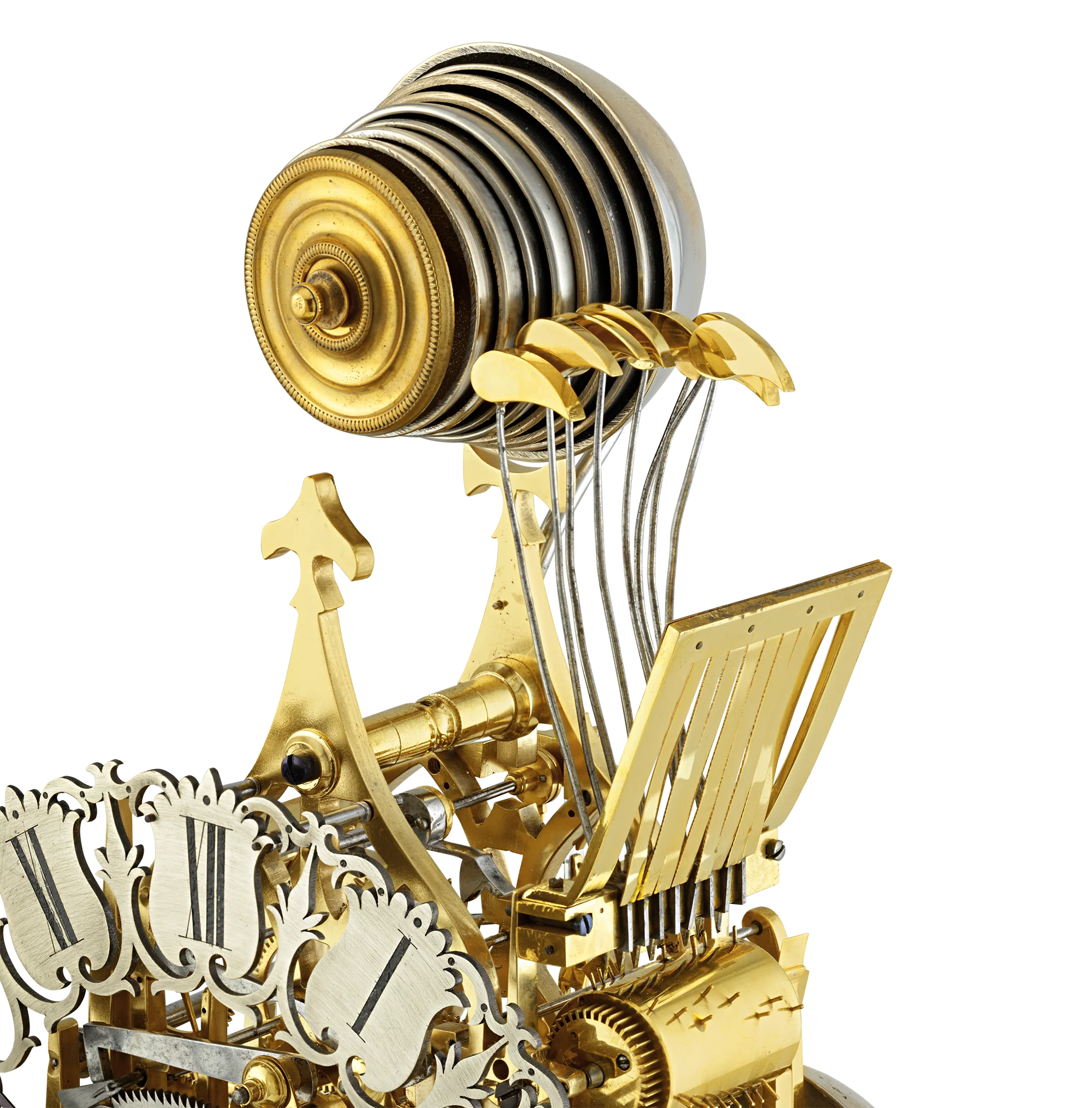 Three-Train Skeleton Clock by Smith & Sons - Image 4