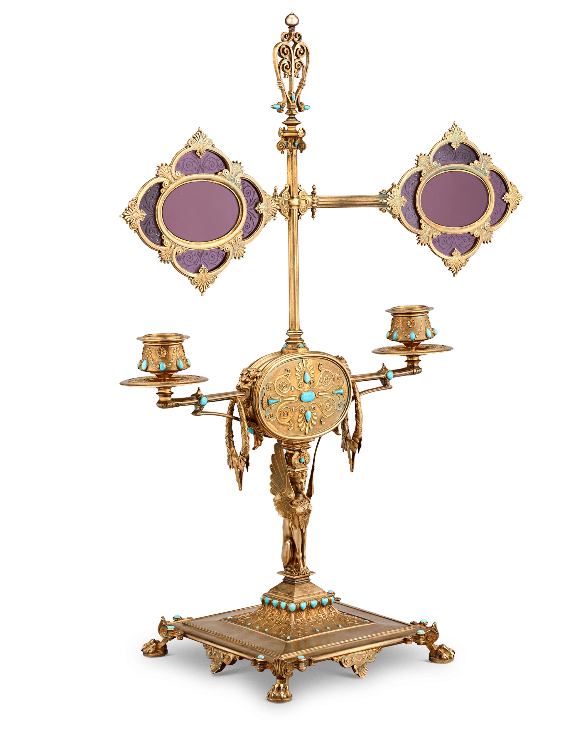 Napoleon III’s Silver-Gilt Library Reading Lamp - Image 2