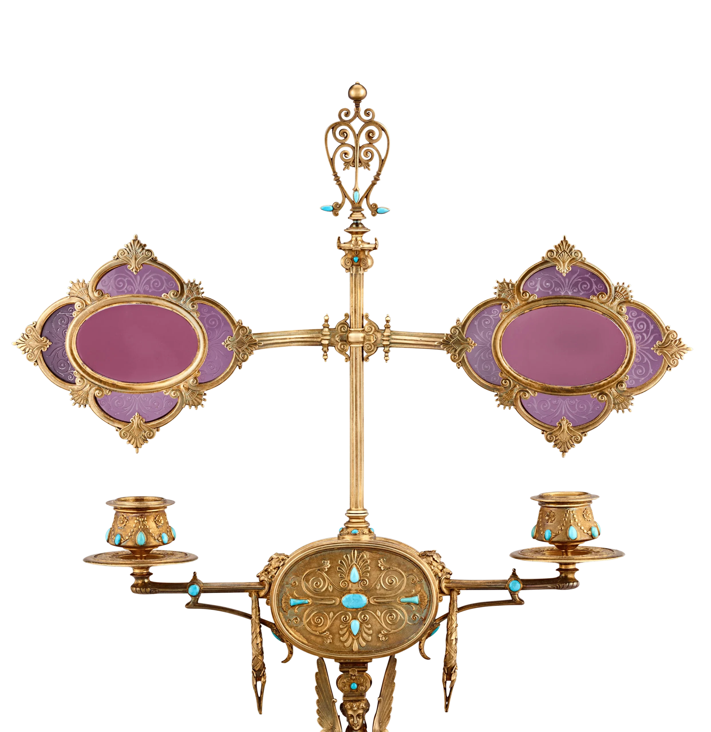 Napoleon III’s Silver-Gilt Library Reading Lamp - Image 3