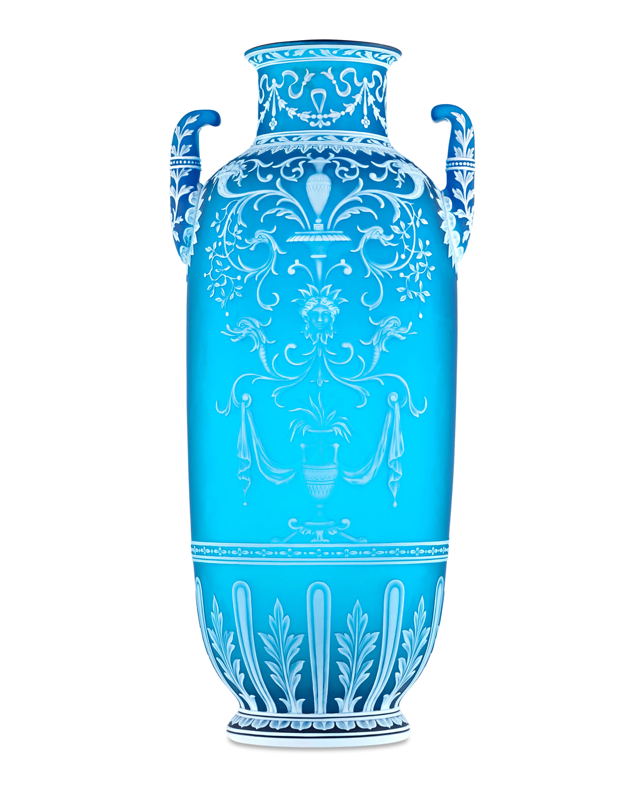 Thomas Webb & Sons Cameo Two-Handled Vase by George Woodall - Image 6