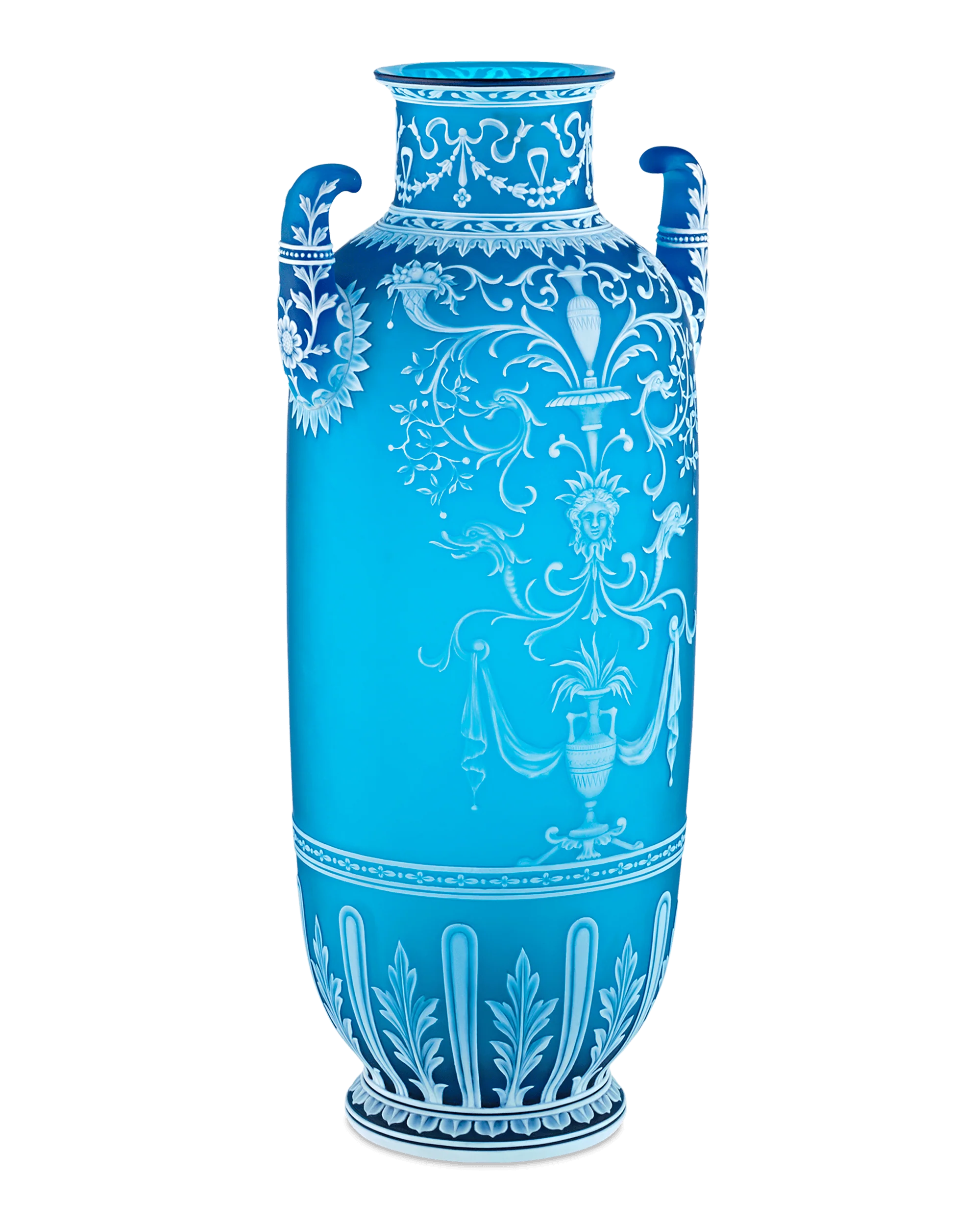 Thomas Webb & Sons Cameo Two-Handled Vase by George Woodall - Image 2