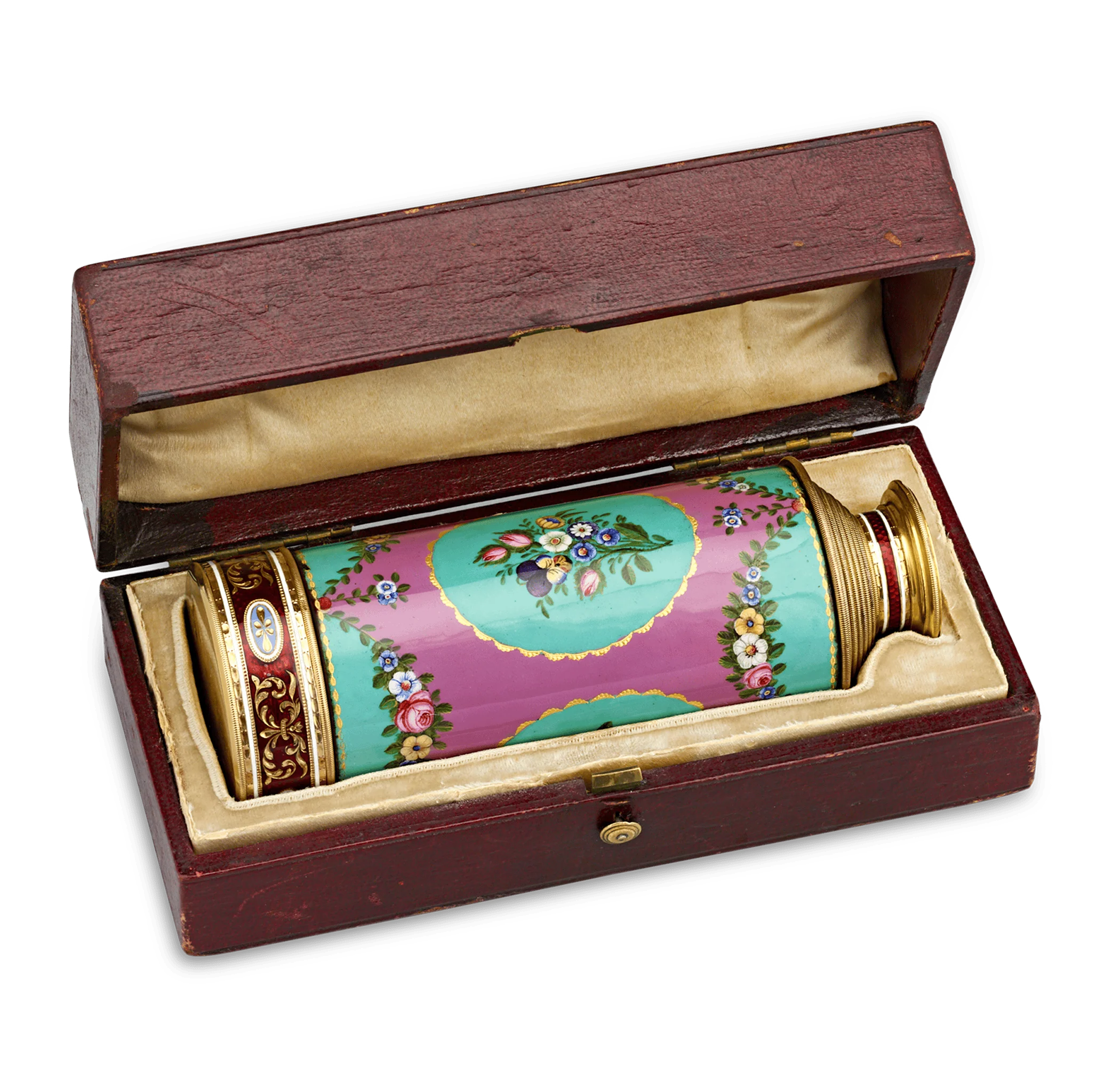 Swiss Enamel and Gold Telescope - Image 3