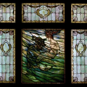 Tiffany Studios Mermaid Window