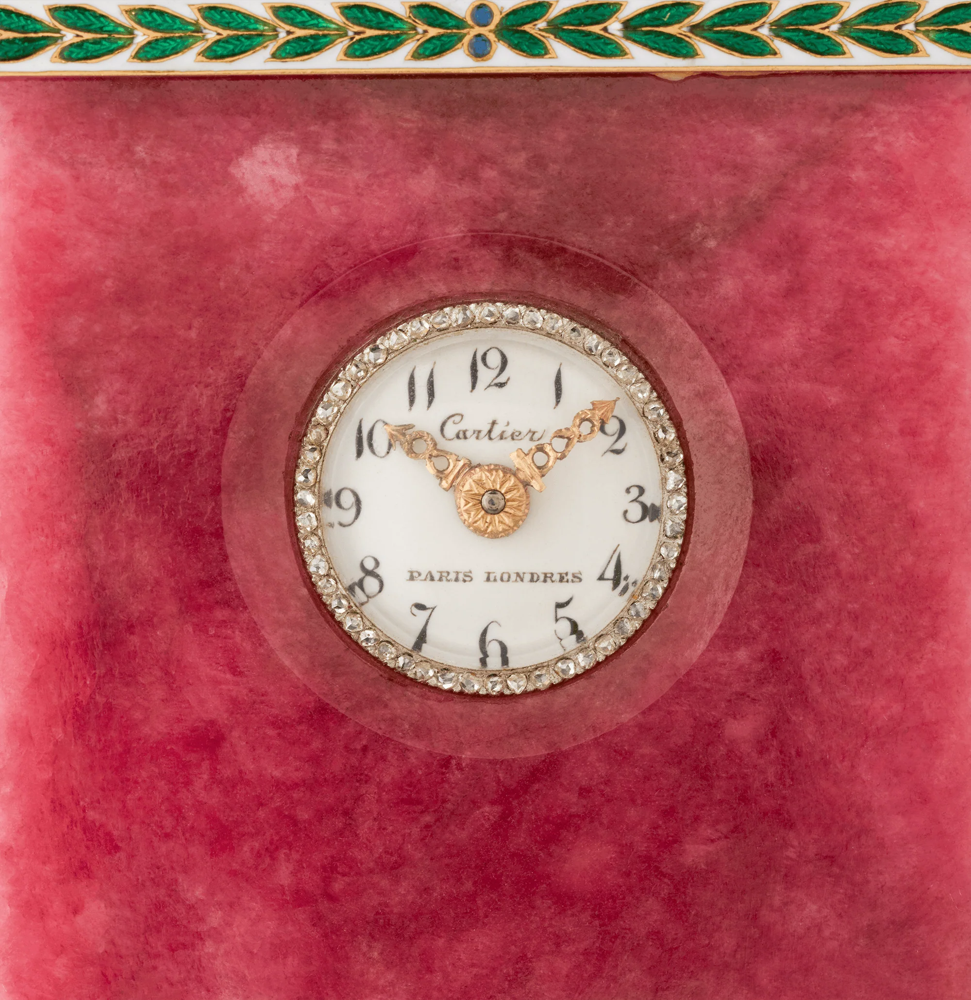 Cartier Belle Époque Rhodonite Clock - Image 4
