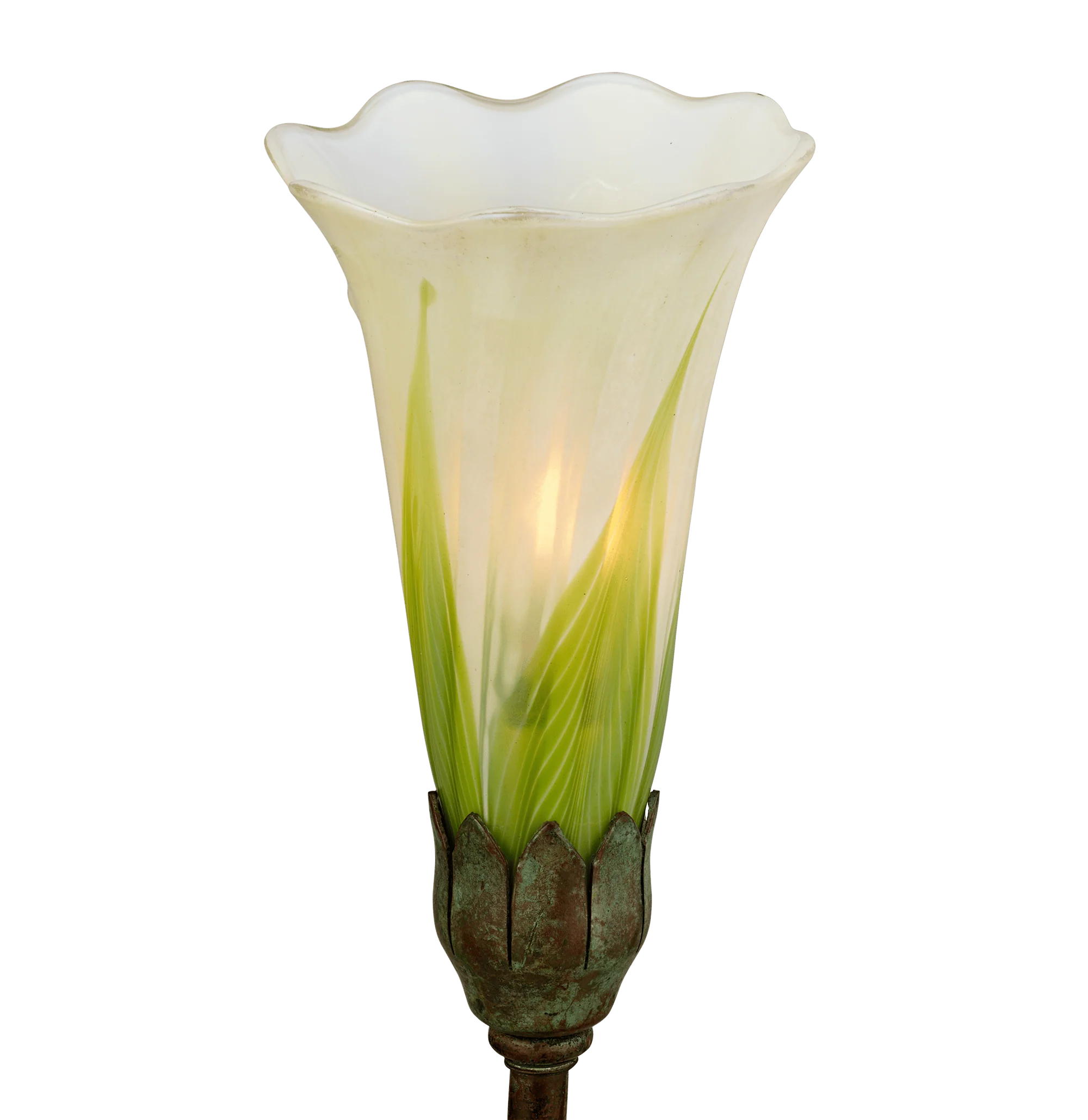 Pair of Four-Light Lily Table Lamps by Tiffany Studios - Image 3